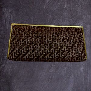 Vintage Christian Dior Woman Clutch Gold Made In France
